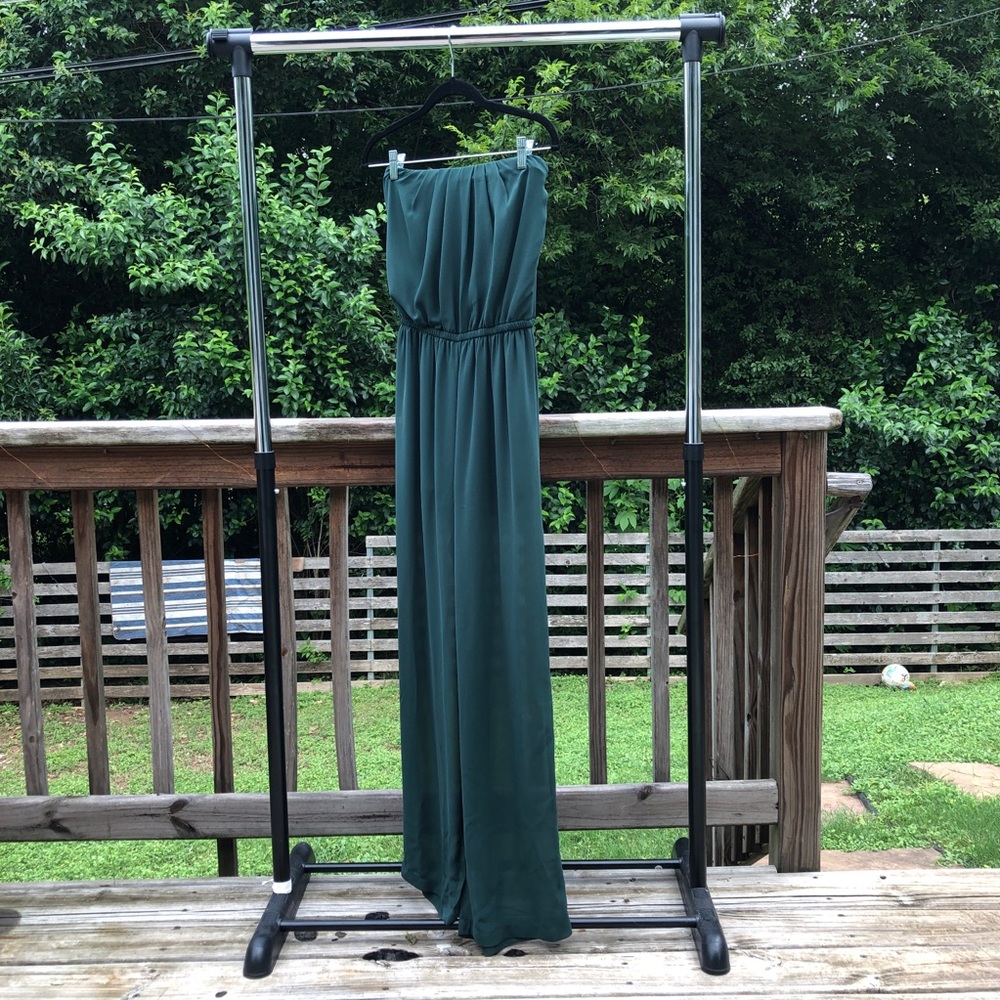 Strapless Green Jumpsuit